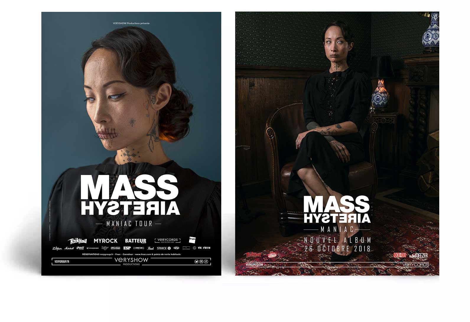 Mass Hysteria affiche tournée - Photo & Artwork
