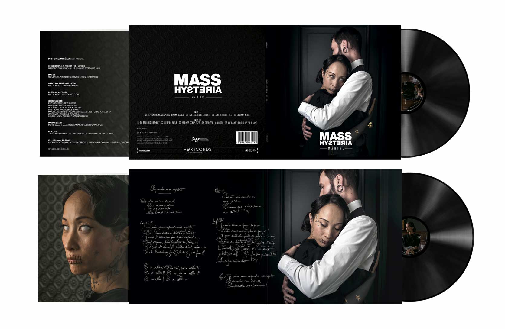 Mass Hysteria Maniac vinyle - Photo & Artwork