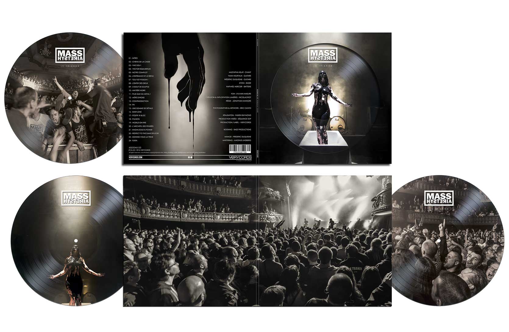 Mass Hysteria Trianon vinyl - Photo & Artwork