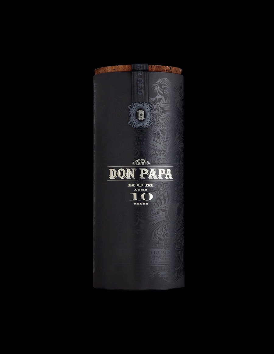 Rhum Don Papa 10 ans Edition limitée 43% et ses 2 verres - Bleeding Heart  Rum Company