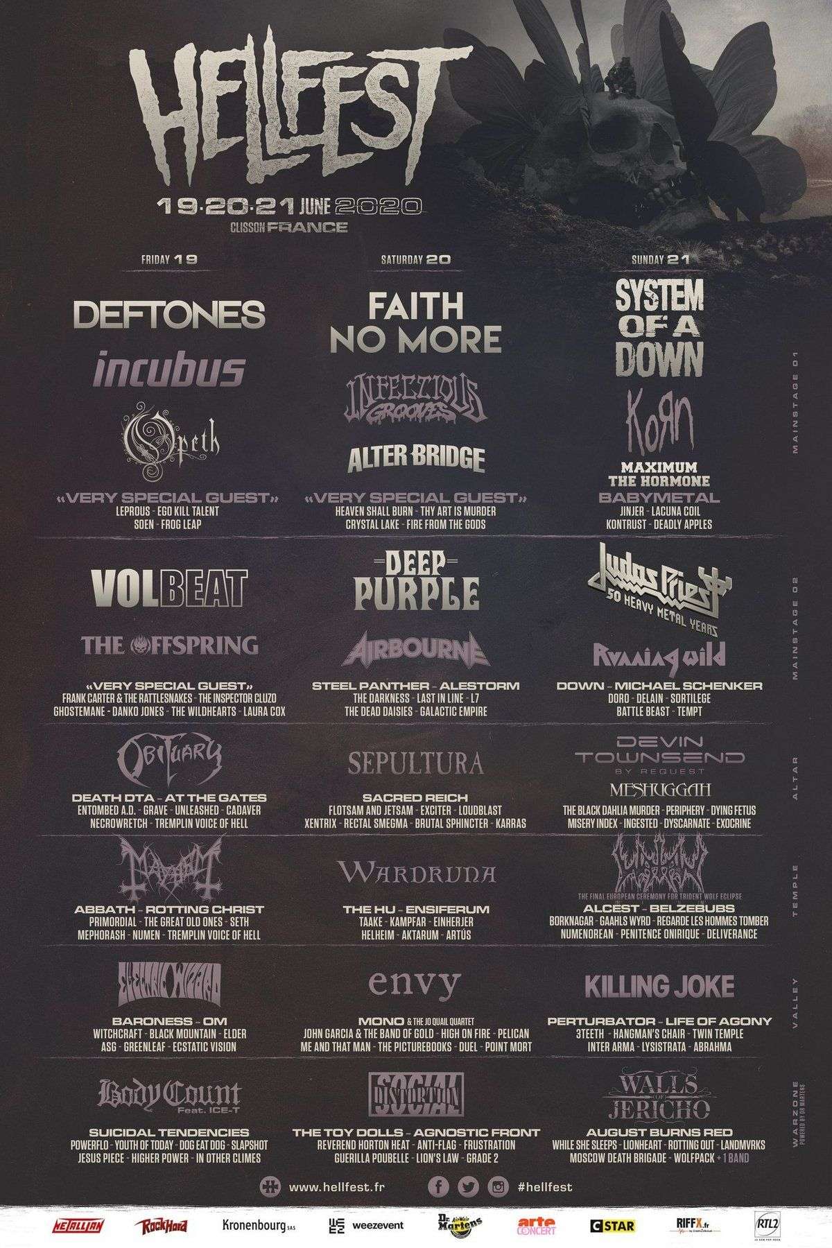 hellfest 2020 hellfest programme