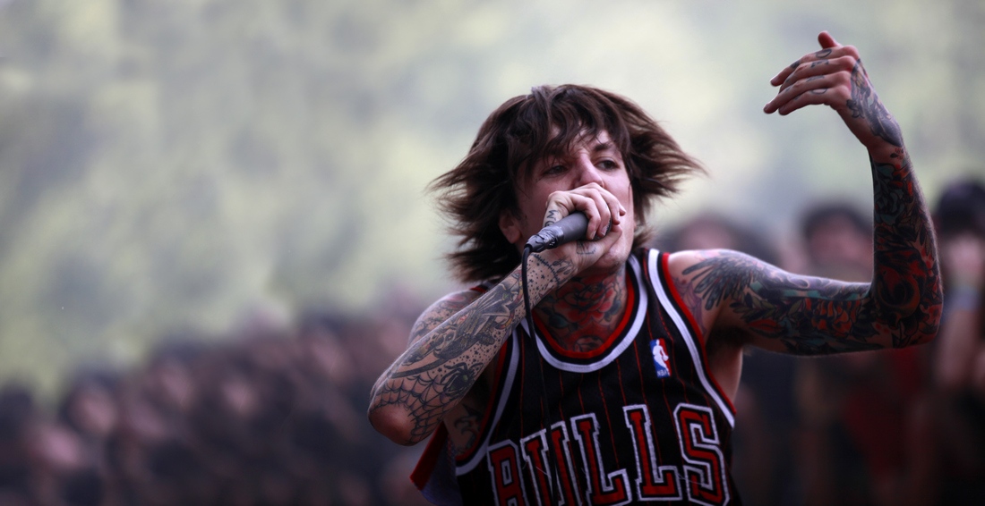 sonisphere - Bring Me The Horizon -  Oliver Sykes - crédit photo Eric CANTO
