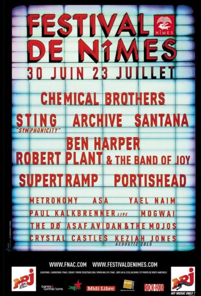 Affiche FESTIVAL DE NIMES 2011 Festival de Nîmes - affiche festival