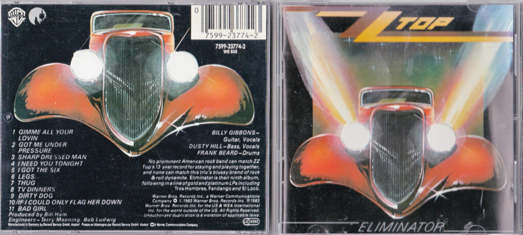 ZZ Top, Pochette de l'album Eliminator