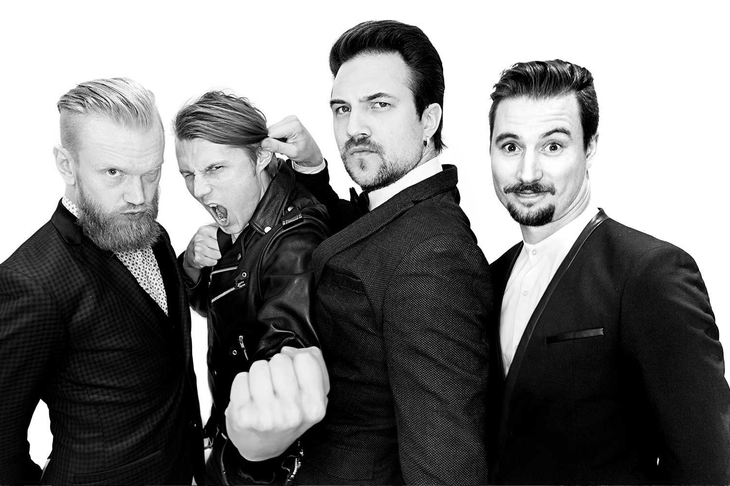 portrait photo Royal Republic backstage