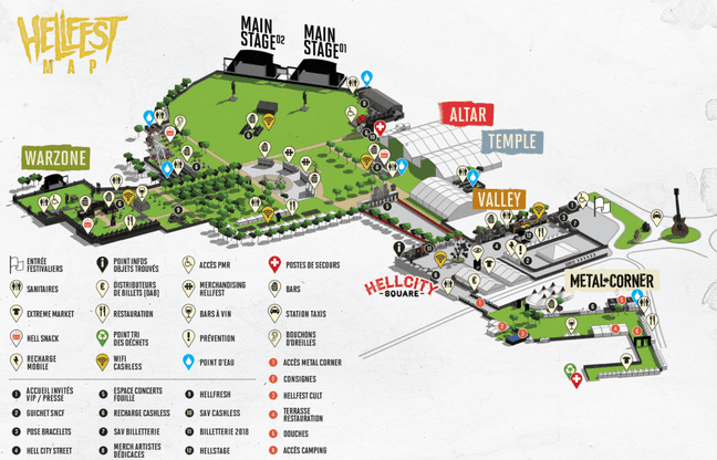 merchandising du Hellfest