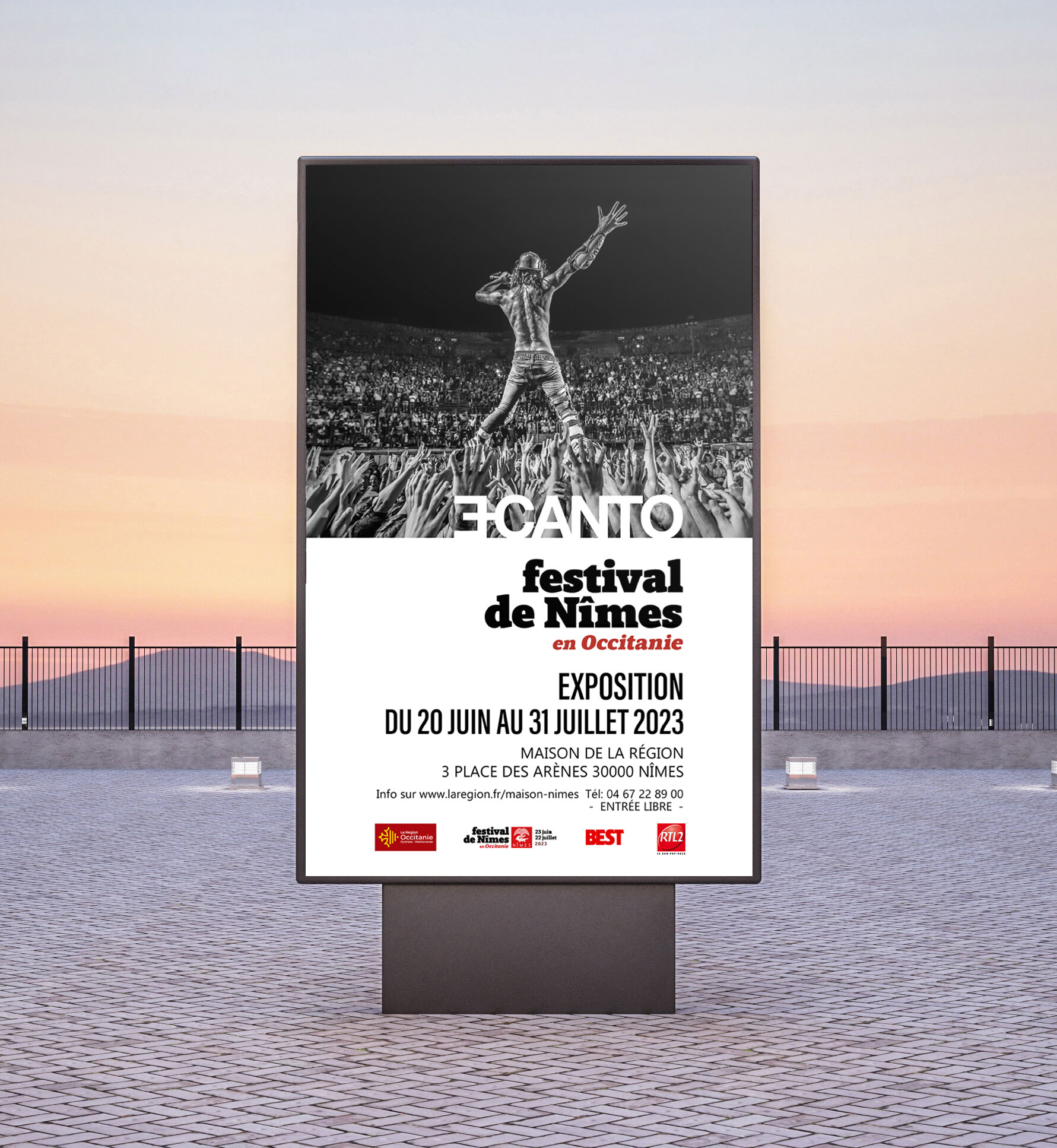 EXPOSITION PHOTOS LE FESTIVAL DE NIMES EN OCCITANIE PAR ERIC CANTO 1 2