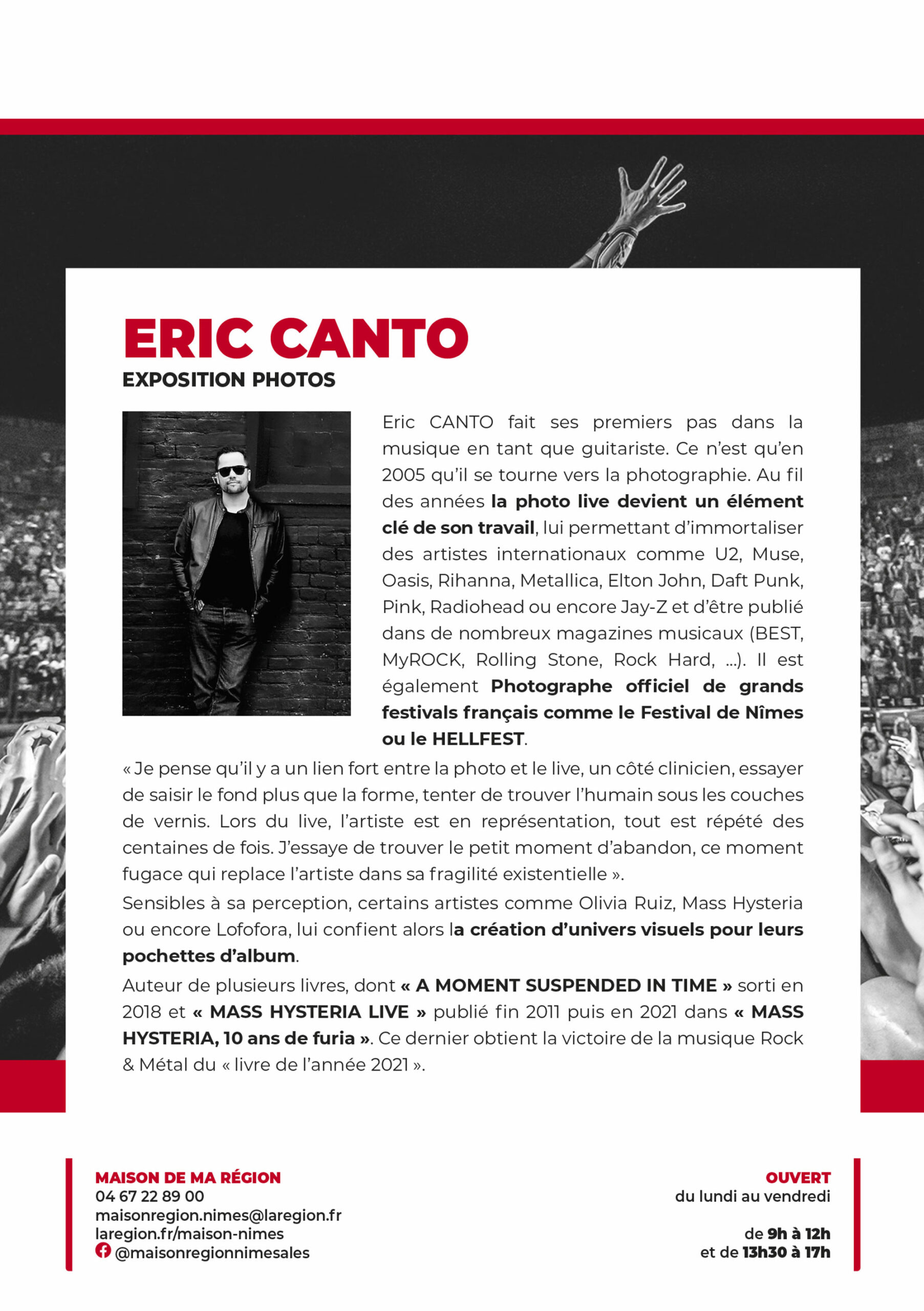 EXPOSITION PHOTOS EXPOSITION PHOTOS LE FESTIVAL DE NIMES EN OCCITANIE PAR ERIC CANTO 2 scaled