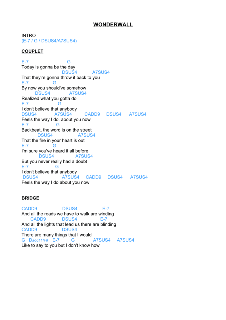 Oasis Wonderwall